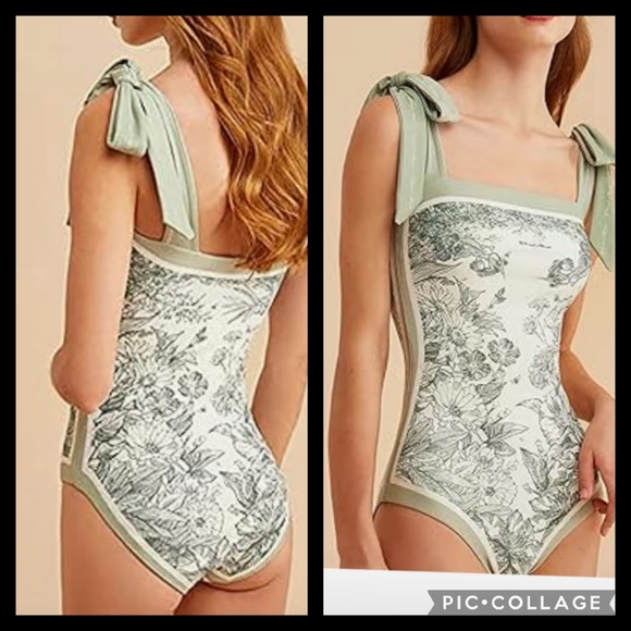 Violet Reversible Tie-Shoulder One Piece Swimsuit - Picture 6 of 12